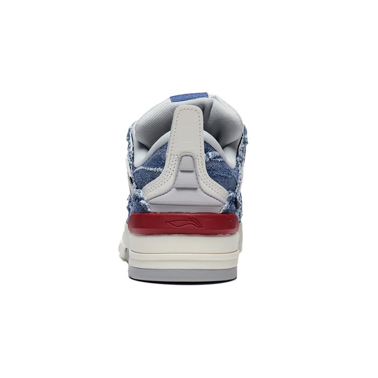 New LiNing Wave Pro GOLDEN Low Top Skateboard Shoes Men's Blue White AECS073-10