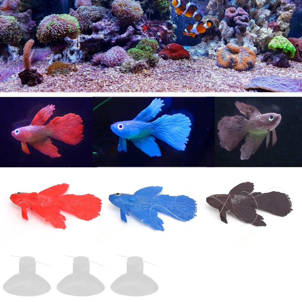 Lifelike Fish Environmentally Friendly Silicone Colorful Fish for Aquarium   Decoration