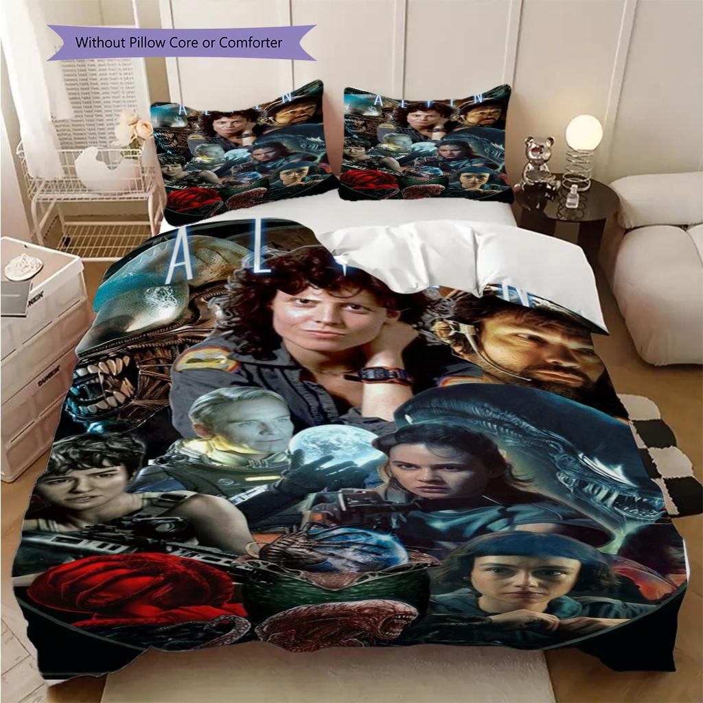 Alien Vs Predator 2025 Bedding 1 Duvet Cover 2 Pillowcase Without Core Christmas Birthday Gift Soft And Comfortable