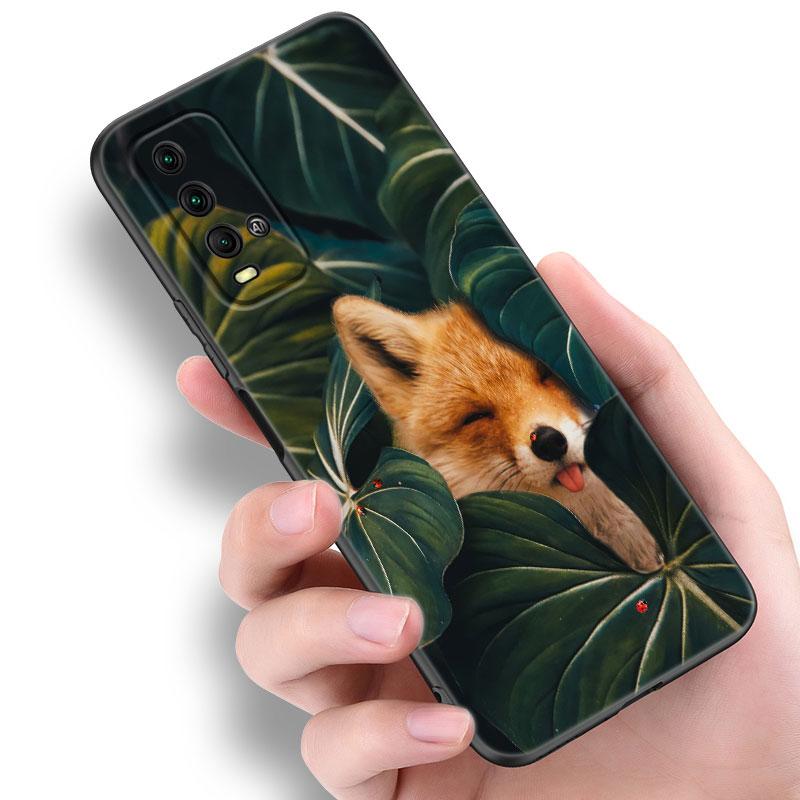 

Чехол для телефона Animal Fox Wolf Flowers для Xiaomi Redmi Note 5 6 9T K20 K40 K50 Pro 7A 8A 9A 9C 9i 10A 10C A1 S2 TPU черный чехол Redmi Note 6(Pro)