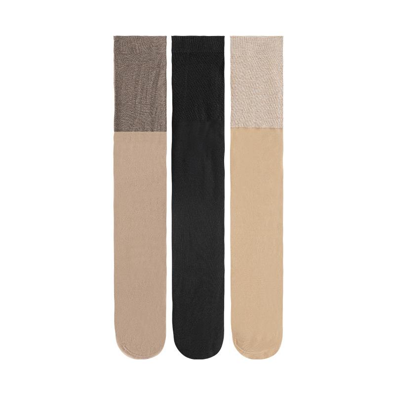 Spring, Autumn and Winter Knee Protection, Air-conditioned Silk Stockings, Long Stockings, Anti-snagging Silk Spliced Over-the-knee Stockings