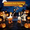 Wodoodporna Figurka Kaczki na Halloween Kreatywna Rzeźba Ducha Dyni Ornament na Ganek