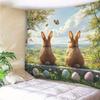 2D Flat Print Easter Tapestry for Bedroom & Living Room Spring Wall Art