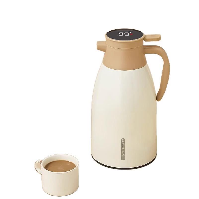 MDNG Digital Display Glass Liner Insulated Jug
