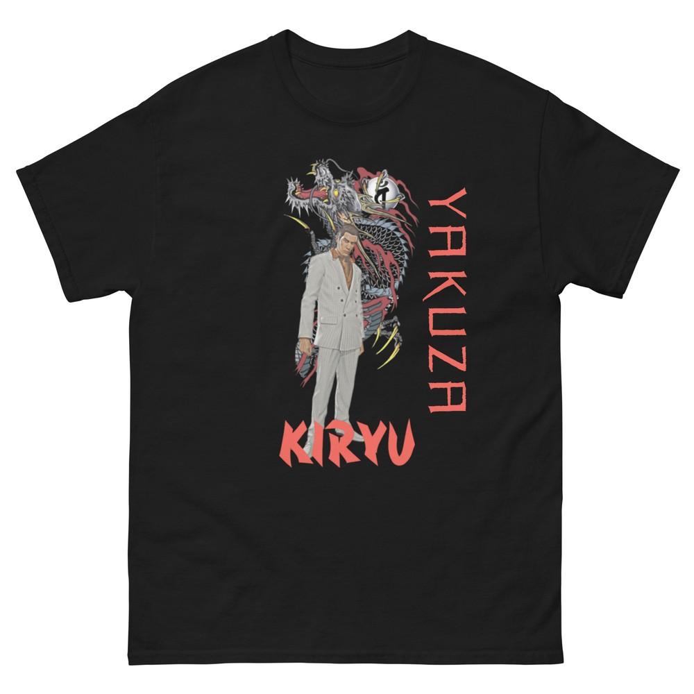 

Футболка Kazuma Kiryu Yakuza, Персонаж видеоигры, Геймерские футболки, Футболка Kiryu Yakuza L