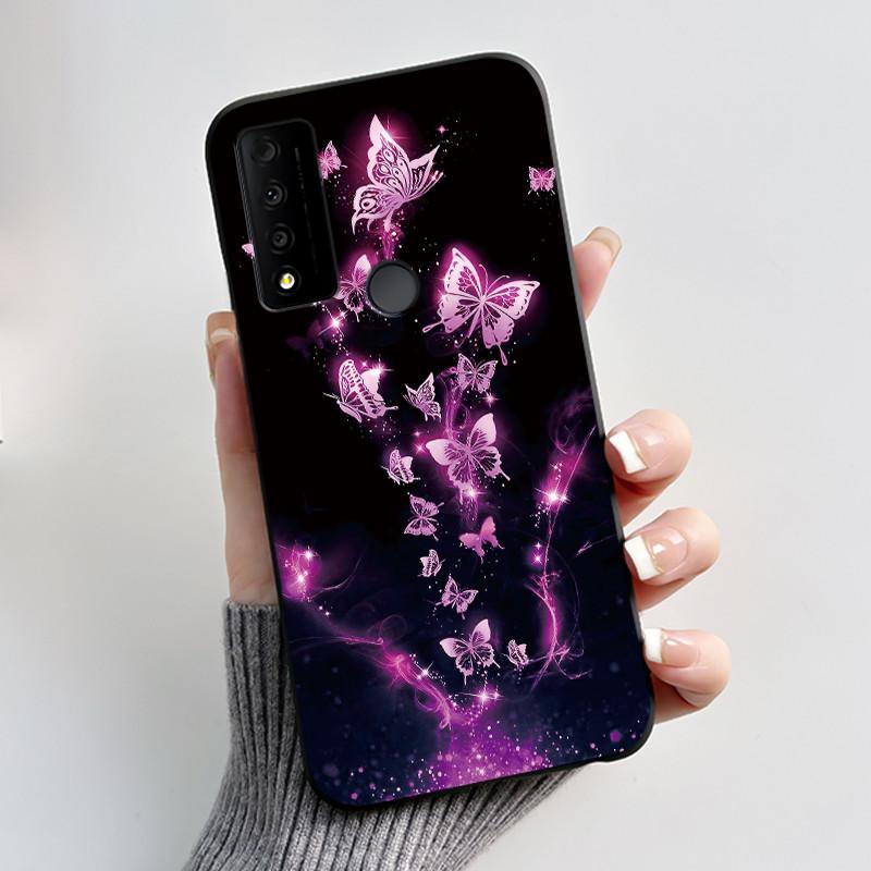 Case For TCL 30V 5G T781S Fundas TCL 30 XL T701DL Capa Soft Silicone Black Shell TCL 30 XE 5G Cover Cute Printing Pattern Casing