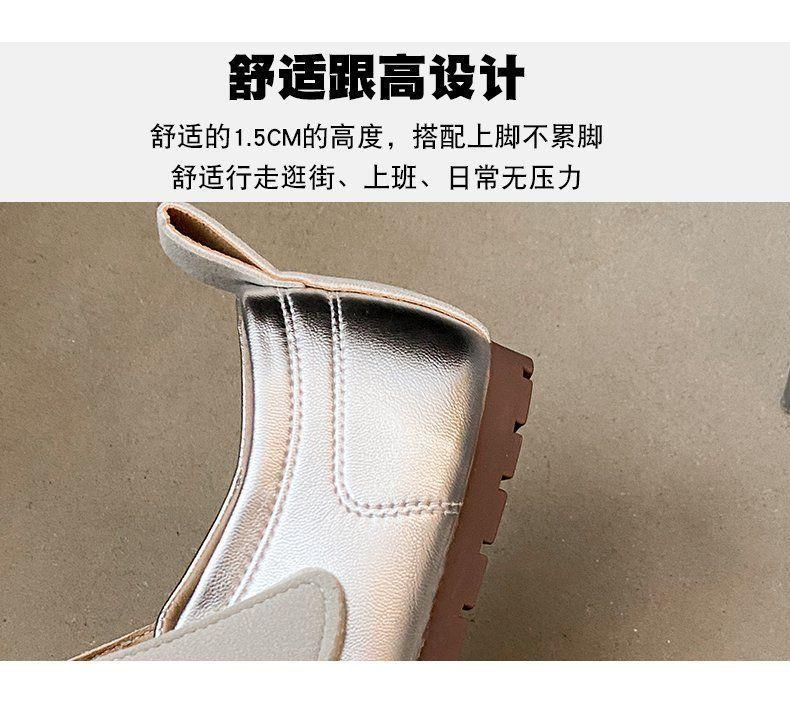 Comfortable Round-toe Single Women's 2025 Spring /Autumn Casual Soft-soled Shallow Flat Mary Simple Shoes for Foreign Trade