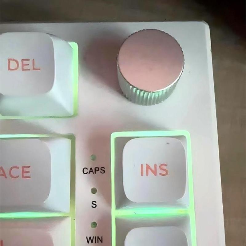 Metal Rotary Knob for D Shaft Half Shaft Mechanical Keyboards Ergonomic Aluminum Construction Tactiled Adjustment