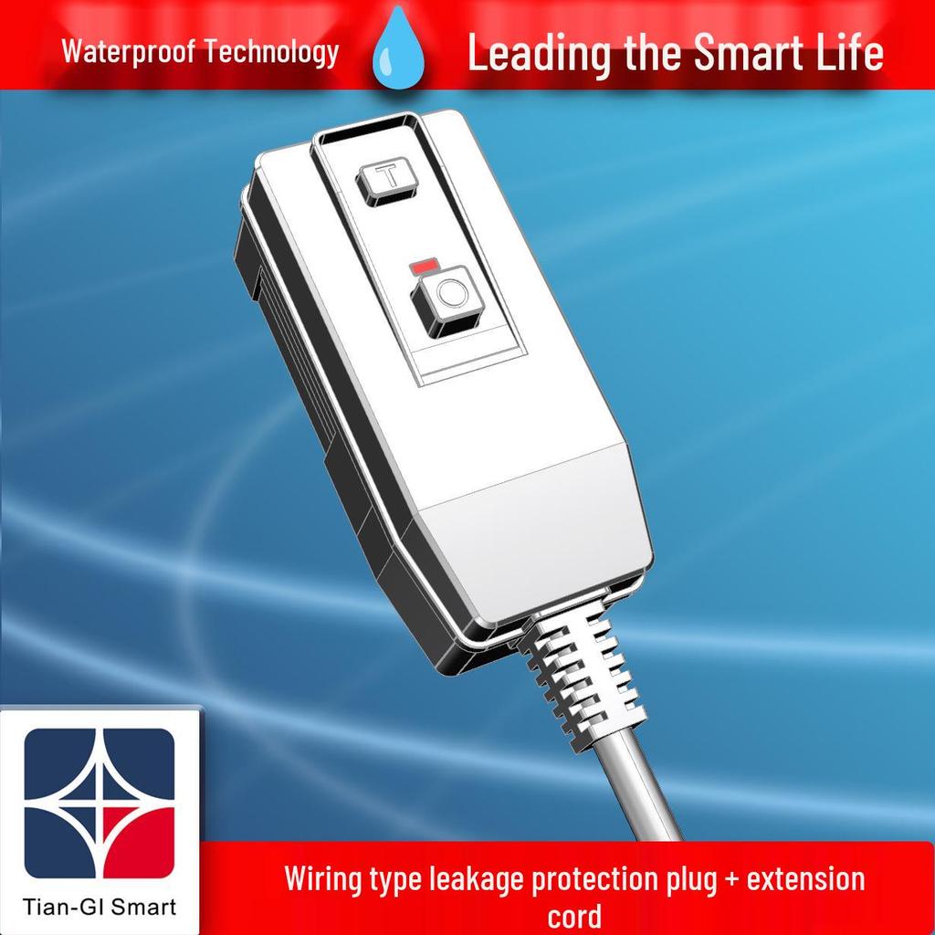 CCC Certified Customized RCD Socket with 10A Leakage Protection for Household Water Heaters & Air Conditioners.