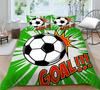 3D Football Bedding Quilt Cover Pillowcase Single Bed Soft Bedding 3D Digital Printing Home Decoration