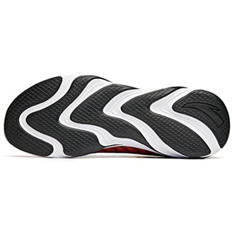 Anta Running Series Mesh Breathable Low-Top Running Shoes Men Sneakers Black Orange 112045522-3