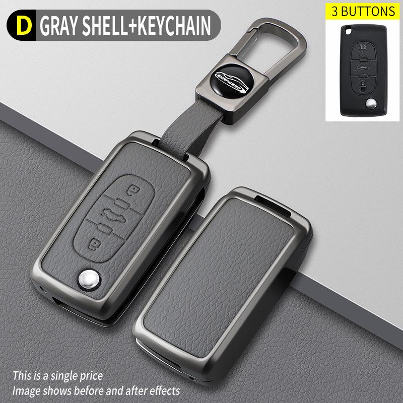 Compatible Peugeot B Model Elephant Grey Key Holder