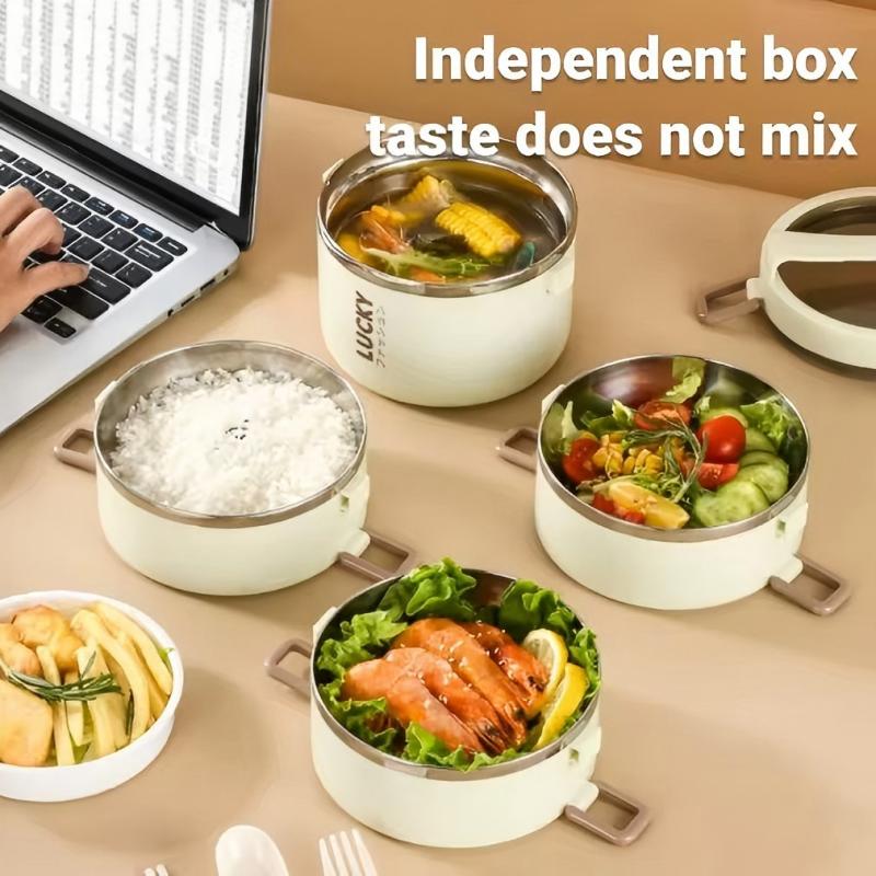 Stainless Steel Insulated Lunchbox Multi-Layer Bento Box Leakproof Lunchbox Insulated Lunch Container