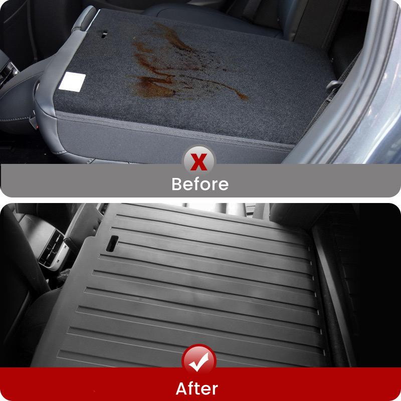For Tesla Model 3+ Highland Rear Seat Back Cover TPE Rear Backrest Protector Pad Waterproof Split Cargo Liner Pet Anti-dirty Pad