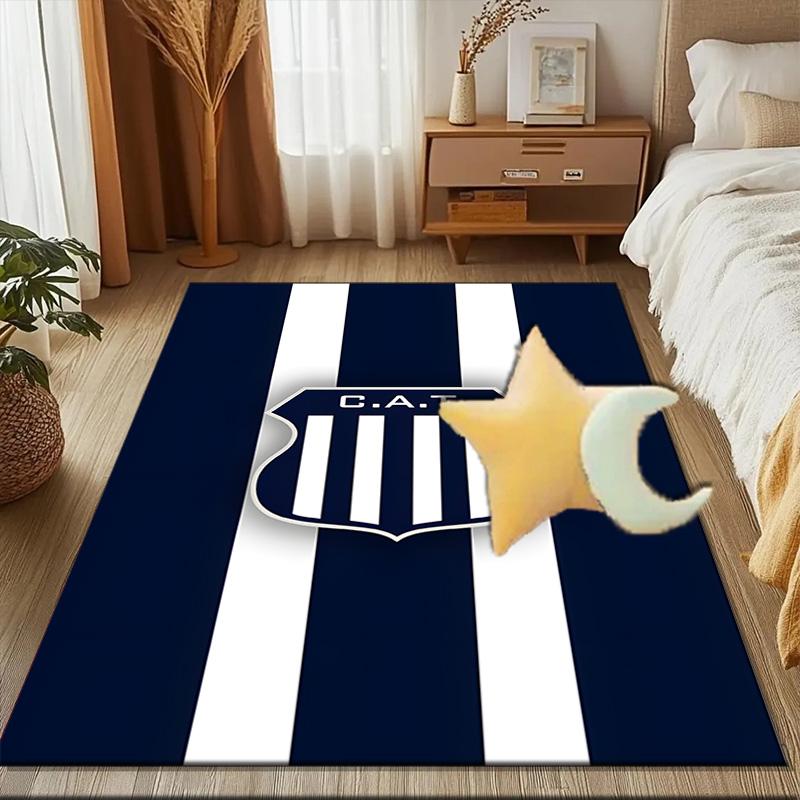 Atletico Talleres Design Rug Game Carpet, Floor Mat for Bedroom Living Room Entryway Rug, Home Decor Idea Gift for Christmas Birthday