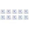 10pcs Disposable Cardiopulmonary Resuscitation Face Shield with One Way Valve Breathing Barrier
