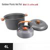 Gongziyu Large Capacity Camping Hot Pot & Coffee Pot Cookware Set