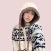 Big head circumference plush flying hat winter windproof ear protection Lei Feng hat red warm and cold knitted wool hat children