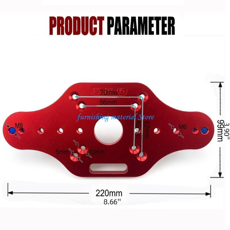 Y5GD Versatile Woodworking Router Table Insert Plate High Accuracy Board for Cutting, Labor saving and Long lasting
