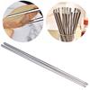 5Pairs Reusable Metal Chopsticks Stainless Steel Non-Slip Chop Sticks Set for Sushi Noodles Dinner Rice Dishwasher Safe