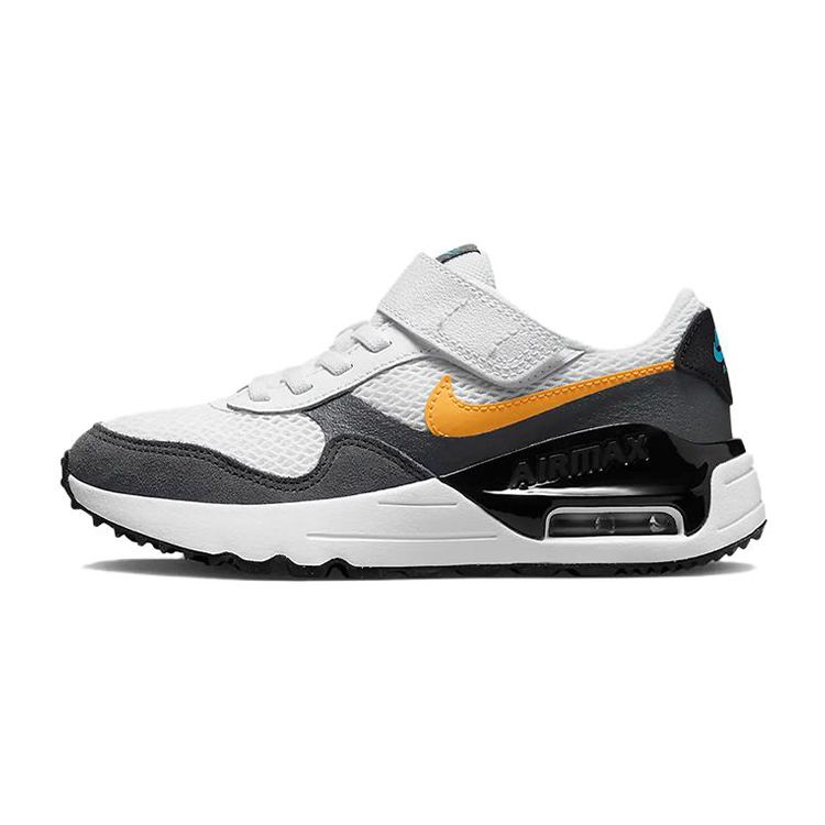 Nike Air Max SYSTM PS Kids Low Top Casual Shoes Black White DQ0285-104