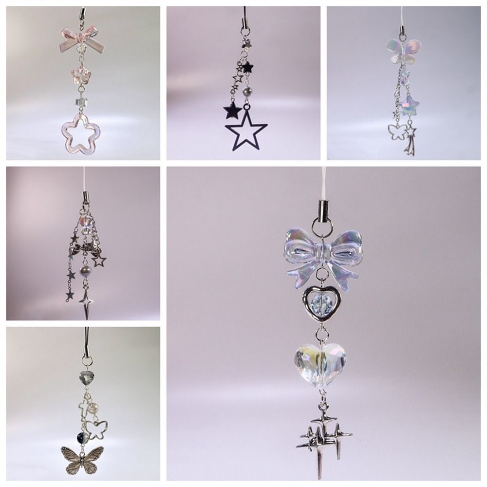 Phone Charms Phone Lanyard Phonestraps Phone Chain Kawaii Y2K Phone Pendant  Keyring Jewelry