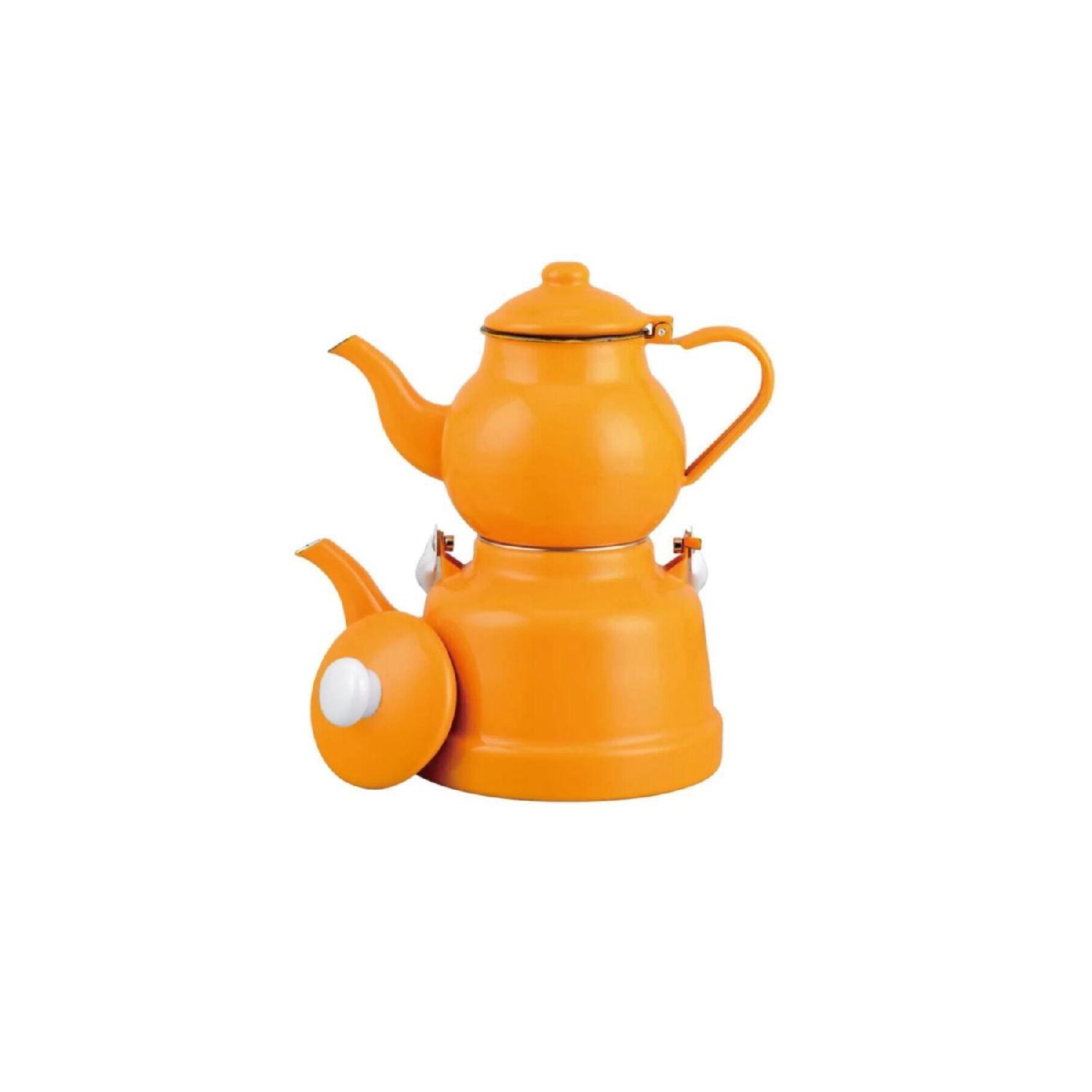 

Желтый цвет эмали Роскошный ностальгический набор чайников небольшого размера