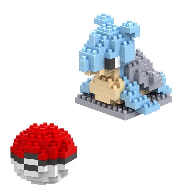 75 Style Building Blocks Assembly Anime Picachu Charizard Doll Blastoise Bulbasaur Gengar Bricks Figures Toy for Kid Gift