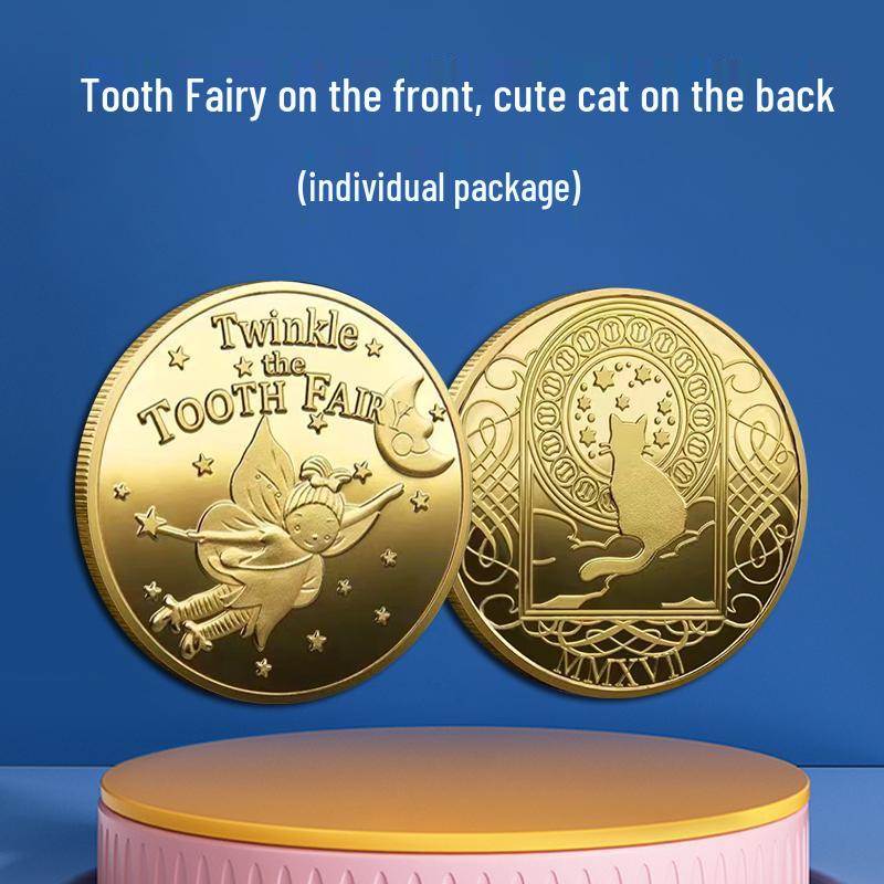 Tooth Fairy Keepsake: Gold Coin Storage Box for Children's Lost Teeth
