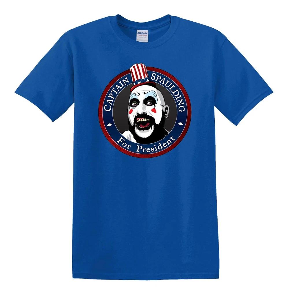 Captain Spaulding For President Men s T-Shirt Women s Tee Top Unisex Blue Size S-5XL L
