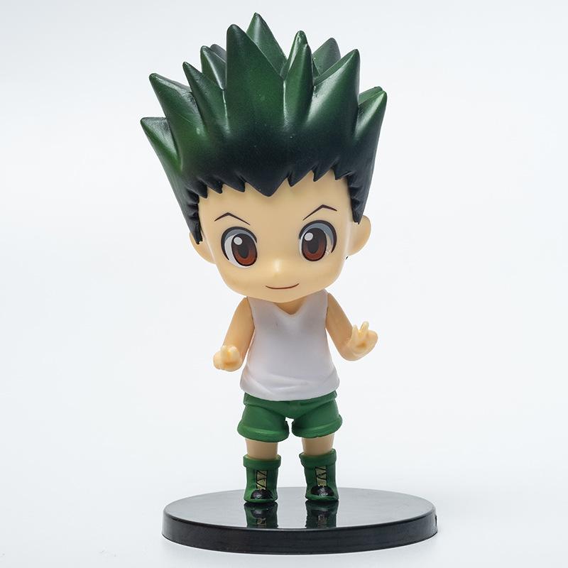 6Pcs/1Set Anime HUNTER×HUNTER Figure Killua Zoldyck Toy Chrollo Lucilfer Model GON FREECSS Doll Action Figure Kurapika Set