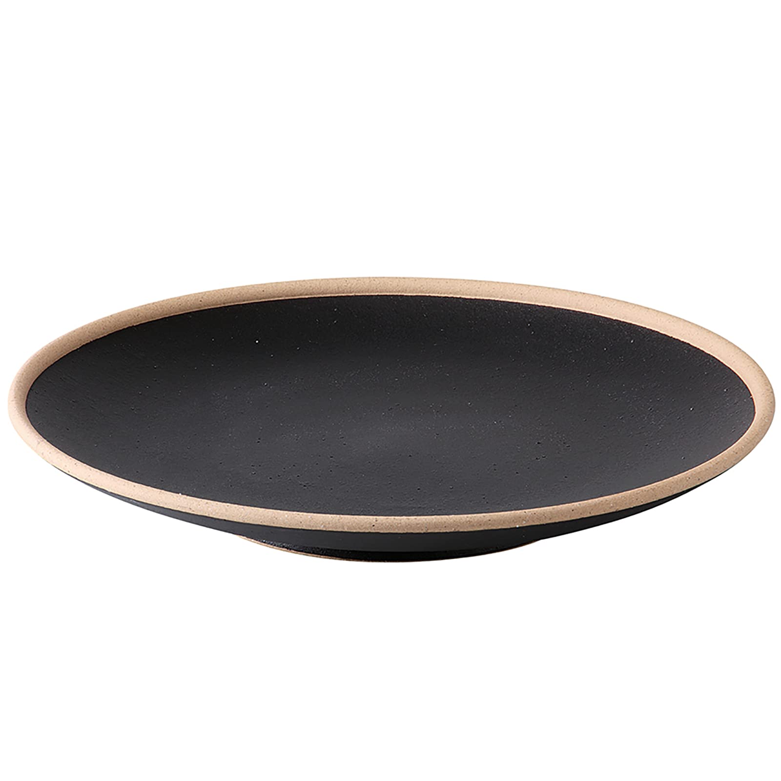 

Hasami ware Rizaemon kiln plate, large 8-inch plate, approximately 25cm, black matte finish, made in Japan, product number 19976