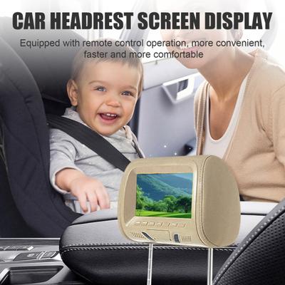 Reproductor de DVD para reposacabezas de automóvil de 7" con 2 pantallas y control remoto, control MP5 16:Reproductor de vídeo LCD de 9 pulgadas para el sistema de entretenimiento del asiento trasero del automóvil