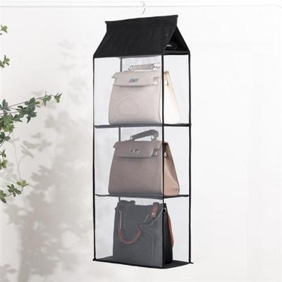 Einfacher hängender 3-Fächer-Taschenorganizer Aufbewahrungshänger Taschenständer