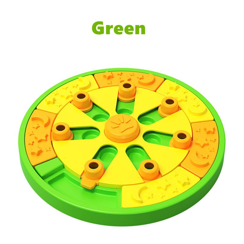 

Игрушки-головоломки для собак Лабиринт Медленная кормушка Интерактивная игра для обучения щенков IQ Игрушки Раздатчик еды Миска Интерактивные игры для домашних животных Уровень 2 зелёный