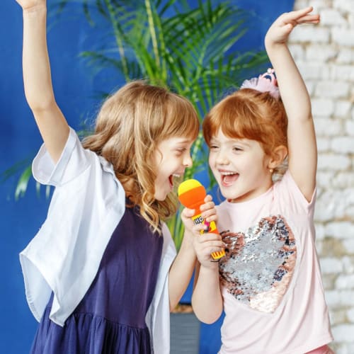 Voice-Changing Microphone Toy - Battery-Free Karaoke Microphone Toy, Interesting Kids' Microphone, Durable Children's Pretend Toy, Plastic Pretend Mic