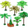 DIY Plant Tree City Bricks Assemble MOC Pine Christmas Tree Model Building Blocks Educational Creative Toys For Children Gifts