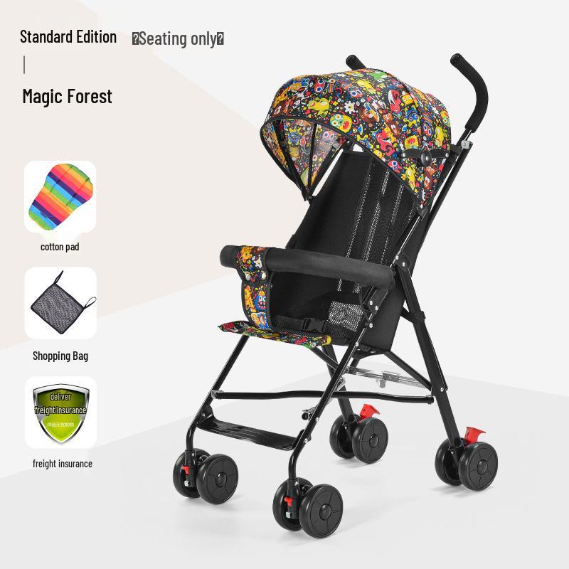 Lightweight Folding Baby and Toddler Umbrella Stroller with Recline Feature
