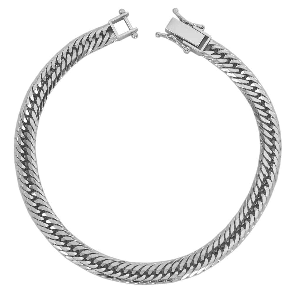 

Pure Platinum Kihei Triple 18cm 18g Mint Certification Mark Kihei Chain Triple Pt1000 Bracelet Platinum 12-sided 12-sided 12-sided