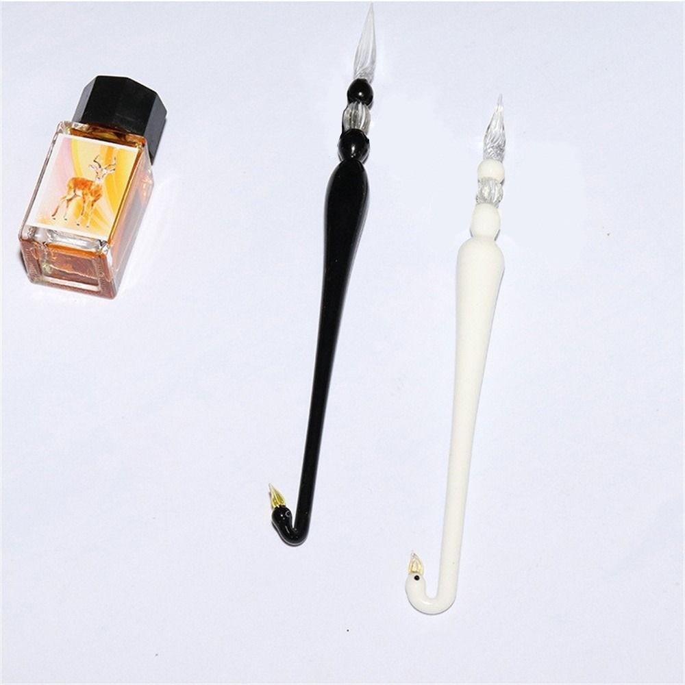 Calligraphy Writing Vintage Signature Filling Ink Pen Glass Pen Glass Dip Pen Crystal Pen Drip Pen