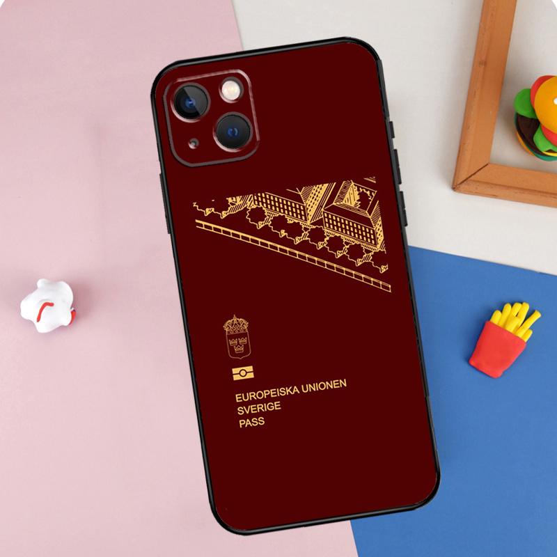 Sweden Flag Phone Case For iPhone 16 Pro Max 11 12 13 14 15 Pro Max Mini 16e 15 16 Plus XR Cover Shell