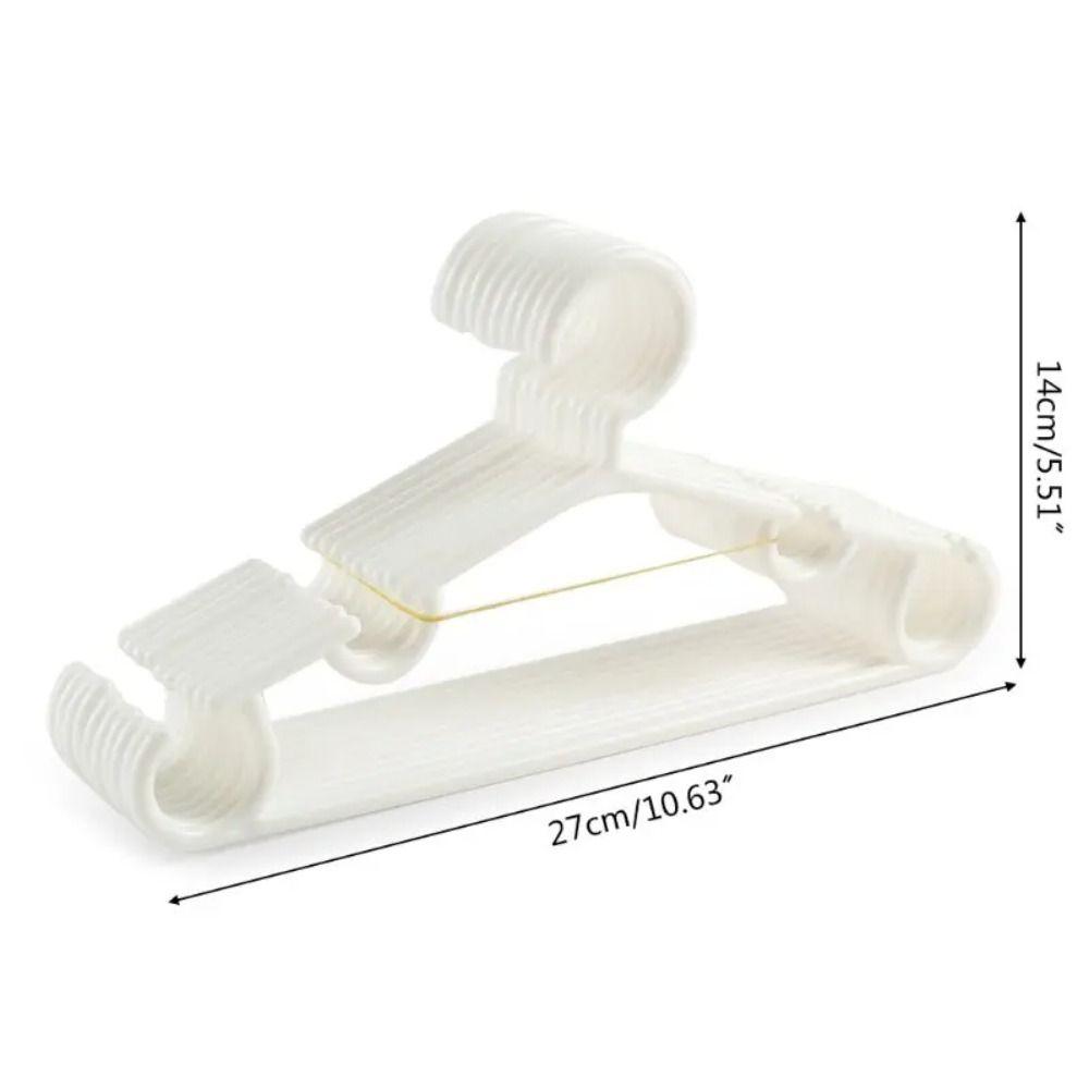 10Pcs/Set Plastic Clothes Drying Rack Dry wet general Clothes Hook New Hanger Hook