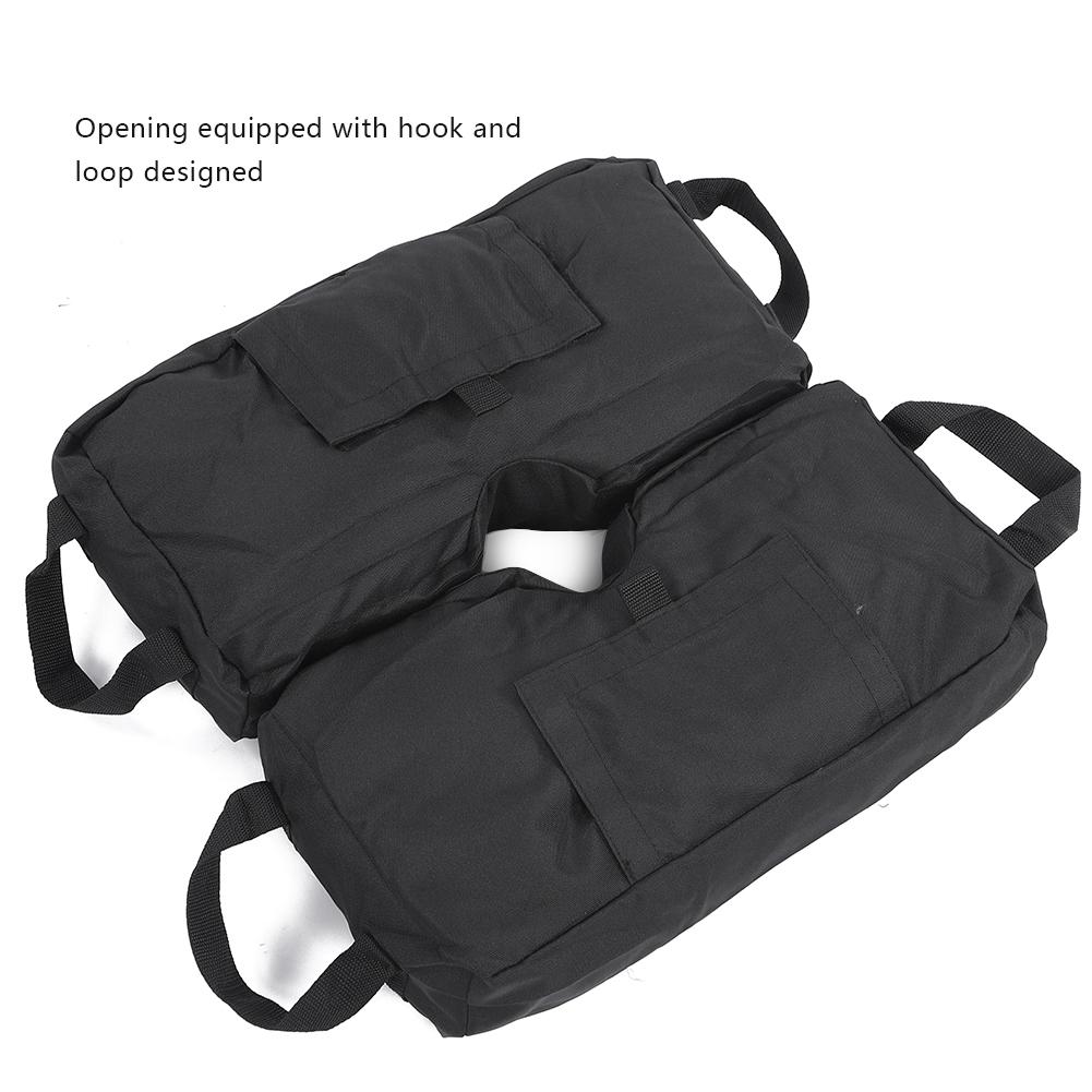 2PCS 600D Oxford Cloth Black Outdoor Canopy Detachable Bearing Fixed Sandbag Awning Sun Umbrella