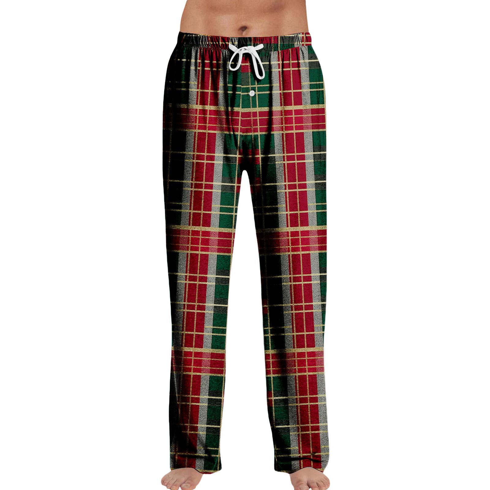 

Полосатые пижамные брюки Домашняя одежда Повседневные Брюки на кулиске с эластичной талией Удобные Прямые Штаны для йоги Свободные S киноварь