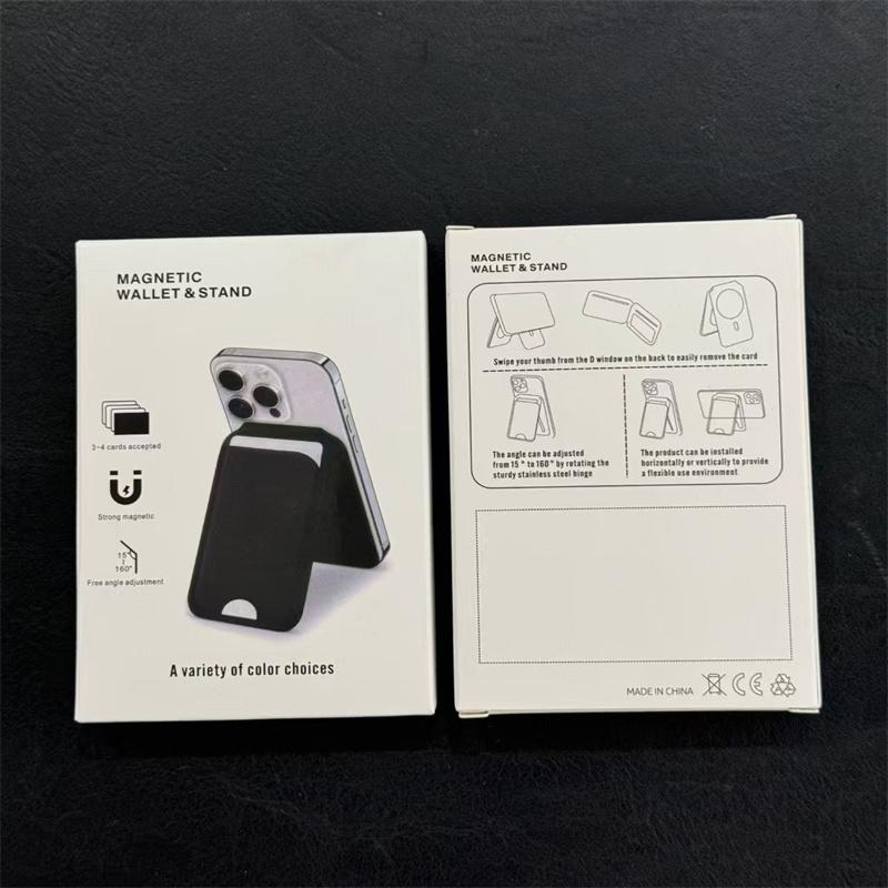 Pivot-Fold Magnetic Card Holder With Magsafe Strong Magnetic Phone Mount With Adjustable Stand