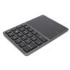 Wireless Numeric Keypad 2.4G Ergonomic 7.5 Degree Angle 10m Receiving Type C Port 22 Keys Number Keypad with Toucad