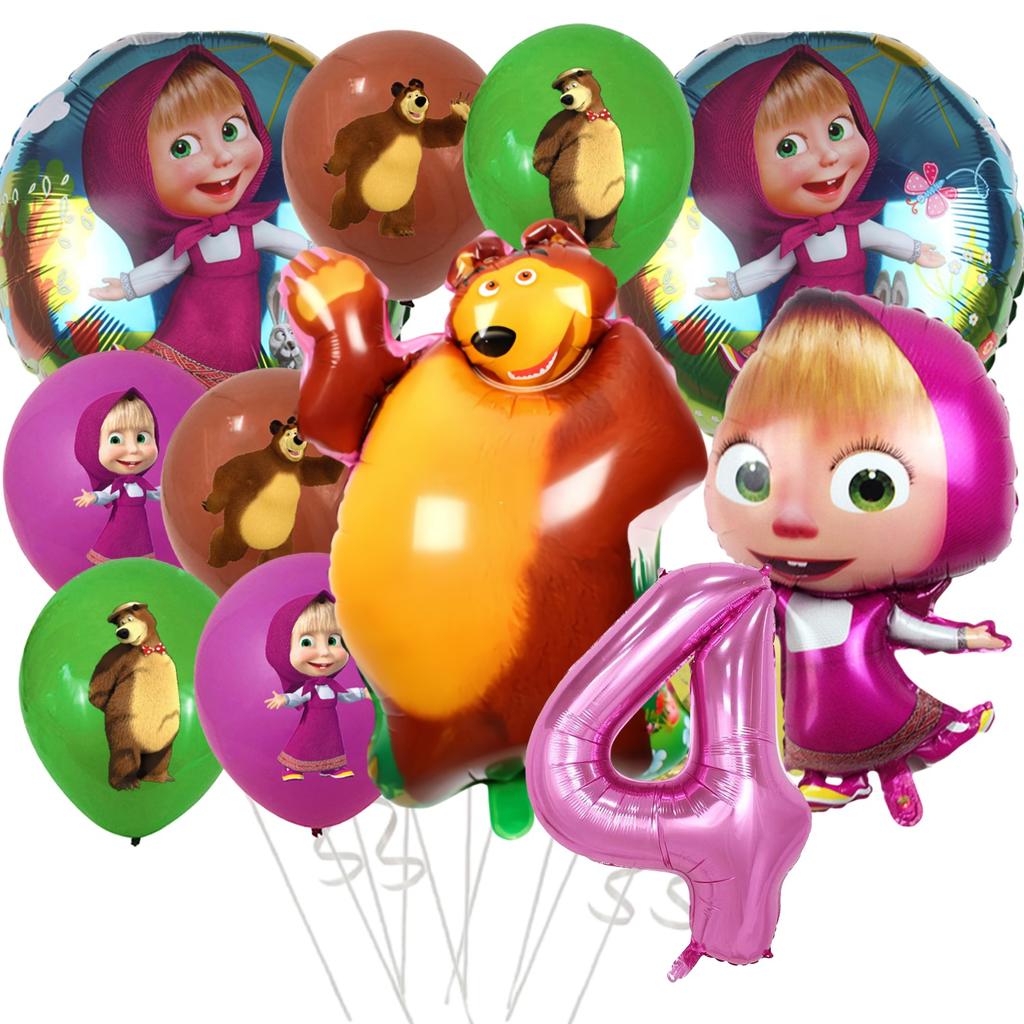 Mädchen und Bär Geburtstagsdekorationen Einweggeschirr Tischdecke Becher Teller Serviette Ballons Babyparty Kinder Partygeschenke