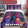 Set copripiumino 3 pezzi (1*Copripiumino + 2*Federe, Senza Nucleo), Set Biancheria da Letto Personalizzato con Nome e Motivo Five Nights at Freddy's, Regalo Arredamento Camera da Letto