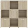 Bookshelf Sonoma Oak 90 x 30 x 90 cm Particleboard