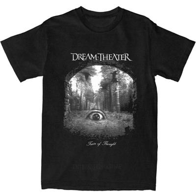 Oversized T-Shirt Rock Music Band Dreamed Heavy Metal Theaterered 100 Cotton T-Shirts Tee Shirt for Men Short Sleeve Clothes
